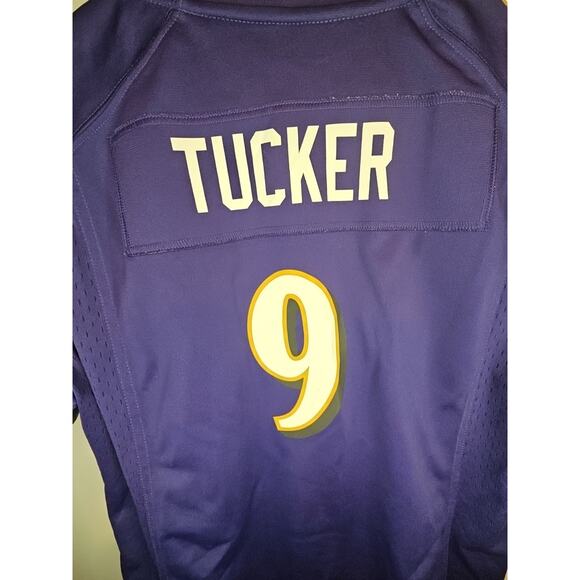 Women’s Nike On-Field Justin Tucker #9 Baltimore Ravens Football Jersey Medium - Picture 8 of 9